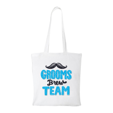 ZSONA DEKOR Grooms brew team - Bevásárló táska fehér kézitáska és bőrönd
