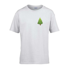 ZSONA DEKOR Gyerek póló Ovis jelel Fenyőfa mintával Fehér 110 méret gyerek póló