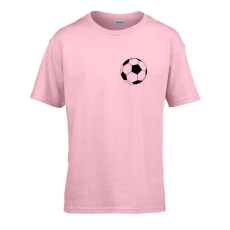 ZSONA DEKOR Gyerek póló Ovis jelel Foci mintával Rózsaszín 110 méret
