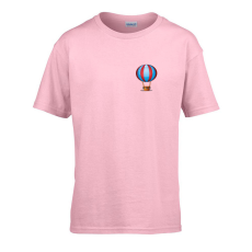 ZSONA DEKOR Gyerek póló Ovis jelel Hőlégballon mintával Rózsaszín 146 méret