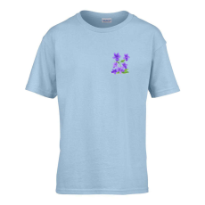 ZSONA DEKOR Gyerek póló Ovis jelel Ibolya mintával Világos kék 110 méret