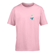 ZSONA DEKOR Gyerek póló Ovis jelel Margaréta mintával Rózsaszín 110 méret gyerek póló