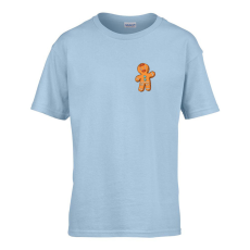 ZSONA DEKOR Gyerek póló Ovis jelel Mézeskalács mintával Világos kék 122 méret