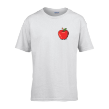 ZSONA DEKOR Gyerek póló Ovis jelel Piros alma mintával Fehér 134 méret gyerek póló