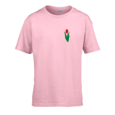 ZSONA DEKOR Gyerek póló Ovis jelel Tulipán mintával Rózsaszín 134 méret gyerek póló