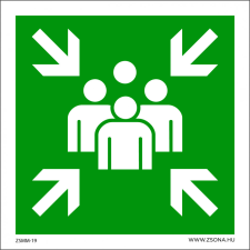 ZSONA DEKOR Gyülekezőhely öntapadós matrica 100x100 mm információs címke