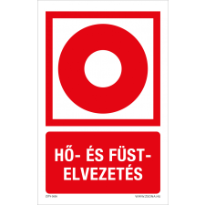 ZSONA DEKOR Hő és füst elvezetés Öntapadós matrica 160x250 mm információs címke