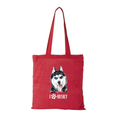 ZSONA DEKOR Husky - Bevásárló táska piros v2