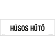 ZSONA DEKOR Húsos hűtő Öntapadós matrica 250x80 mm információs címke