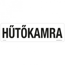 ZSONA DEKOR Hűtőkamra Műanyag tábla 250x80 mm információs címke
