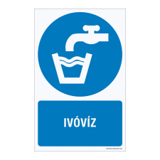 ZSONA DEKOR Ivóvíz Műanyag tábla 100x160 mm információs címke
