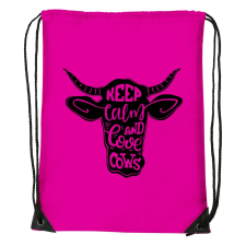 ZSONA DEKOR Keep calm and love cows - Sport táska magenta kézitáska és bőrönd