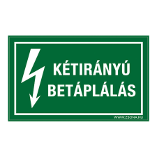 ZSONA DEKOR Kétirányú betáplálás Műanyag tábla 160x250 mm információs címke