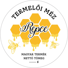 ZSONA DEKOR Kör alakú mézes cimke REPCE 6 db/csomag v2 dekorációs kellék