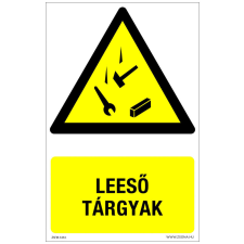 ZSONA DEKOR Leeső tárgyak Öntapadós matrica 160x100 mm információs címke