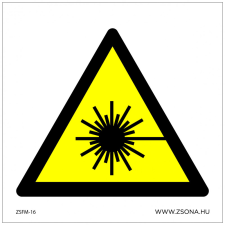 ZSONA DEKOR Lézersugár! Öntapadós matrica 200x200 mm információs címke