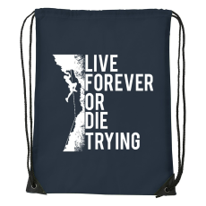 ZSONA DEKOR Live forever - Sport táska navy kék