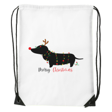 ZSONA DEKOR Merry Christmas tacskó - Sport táska fehér kézitáska és bőrönd