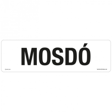 ZSONA DEKOR Mosdó Műanyag tábla 250x80 mm információs címke