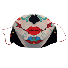 ZSONA DEKOR Mosható textil szájmaszk DIA DE MUERTOS mintával gyerek méret tisztító- és takarítószer, higiénia