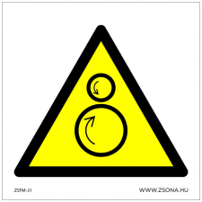 ZSONA DEKOR Mozgó gépelemek! Műanyag tábla 150x150 mm információs címke