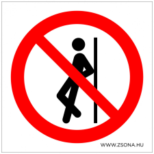ZSONA DEKOR Nekidőlni tilos! Műanyag tábla 200x200 mm információs címke