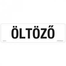ZSONA DEKOR Öltöző Műanyag tábla 250x80 mm információs címke