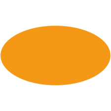 ZSONA DEKOR Öntapadós ovális matrica Narancssárga ajándéktárgy