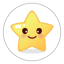 ZSONA DEKOR Öntapadós Ovis jel csomag Csillag mintával ajándéktárgy