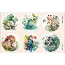 ZSONA DEKOR Öntapadós szafari matrica csomag matrica