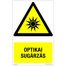 ZSONA DEKOR Optikai sugárzás Alumínium tábla 160x250 mm információs címke