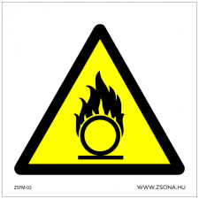 ZSONA DEKOR Oxidáló anyag! Műanyag tábla 200x200 mm információs címke