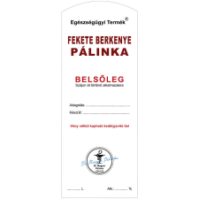 ZSONA DEKOR Pálinkás cimke Belsőleg Fekete berkenye Hosszú 5 db/csomag dekorációs kellék