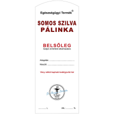 ZSONA DEKOR Pálinkás címke Belsőleg Somos szilva Hosszú 5 db/csomag dekorációs kellék