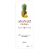 ZSONA DEKOR Pálinkás cimke ECO Ananász Hosszú 5 db/csomag