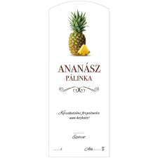 ZSONA DEKOR Pálinkás cimke ECO Ananász Hosszú 5 db/csomag dekorációs kellék