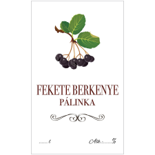 ZSONA DEKOR Pálinkás cimke ECO Fekete- berkenye 5 db/csomag dekorációs kellék
