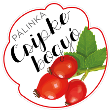 ZSONA DEKOR Pálinkás cimke Kicsi Csipkebogyó 5 db/csomag információs címke