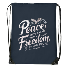 ZSONA DEKOR Peace in your heart - Sport táska navy kék