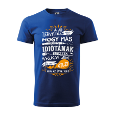 ZSONA DEKOR Póló A jó tervezés arról szól mintával - Kék S méretben egyedi ajándék