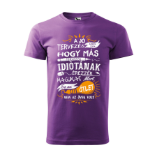 ZSONA DEKOR Póló A jó tervezés arról szól mintával - Lila S méretben egyedi ajándék