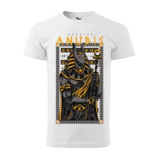 ZSONA DEKOR Póló Anubis mintával - Fehér L méretben egyedi ajándék