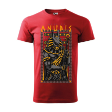 ZSONA DEKOR Póló Anubis mintával - Piros L méretben egyedi ajándék