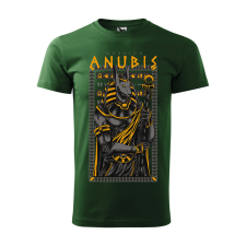 ZSONA DEKOR Póló Anubis mintával - Zöld L méretben v2 egyedi ajándék