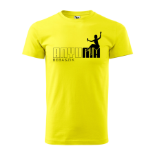 ZSONA DEKOR Póló Anyu ma bebaszik mintával - Sárga S méretben ajándéktárgy