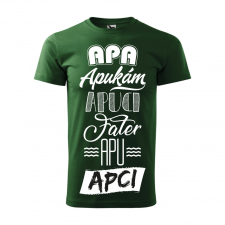 ZSONA DEKOR Póló Apa mintával - Zöld S méretben egyedi ajándék