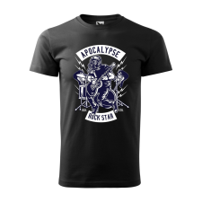 ZSONA DEKOR Póló Apocalypse Rock Star mintával - Fekete L méretben egyedi ajándék