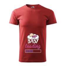 ZSONA DEKOR Póló Baby loading lány mintával - Terrakotta XXL méretben egyedi ajándék