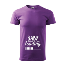 ZSONA DEKOR Póló Baby loading mintával - Lila S méretben v1 egyedi ajándék