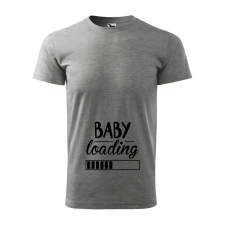 ZSONA DEKOR Póló Baby loading mintával - Szürke S méretben v1 egyedi ajándék